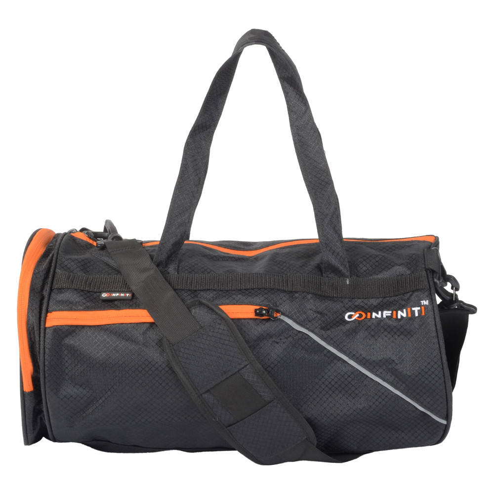 Gym Bag (Black, Orange)